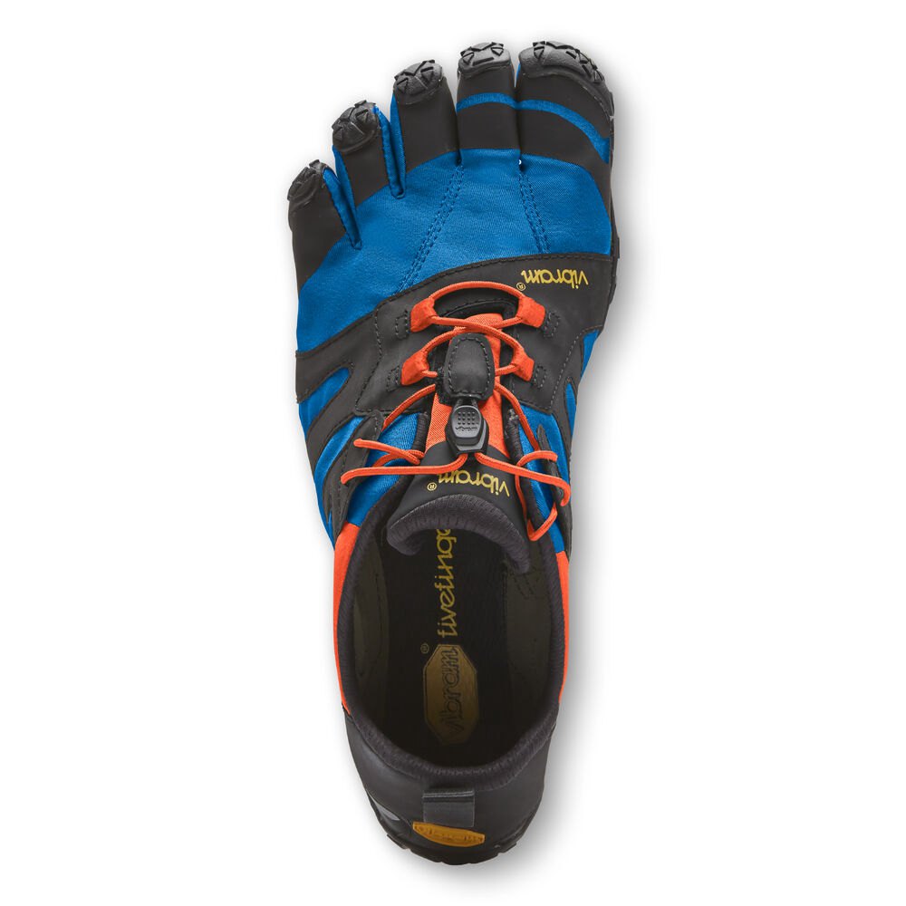 Vibram FiveFingers Heren V-Trail 2.0 - Bergschoenen Blauw/Oranje - 975083MHZ